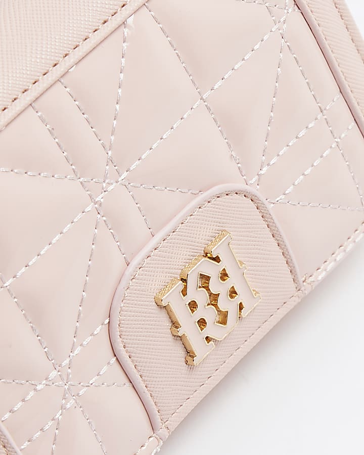 Pink Patent Quilted Purse