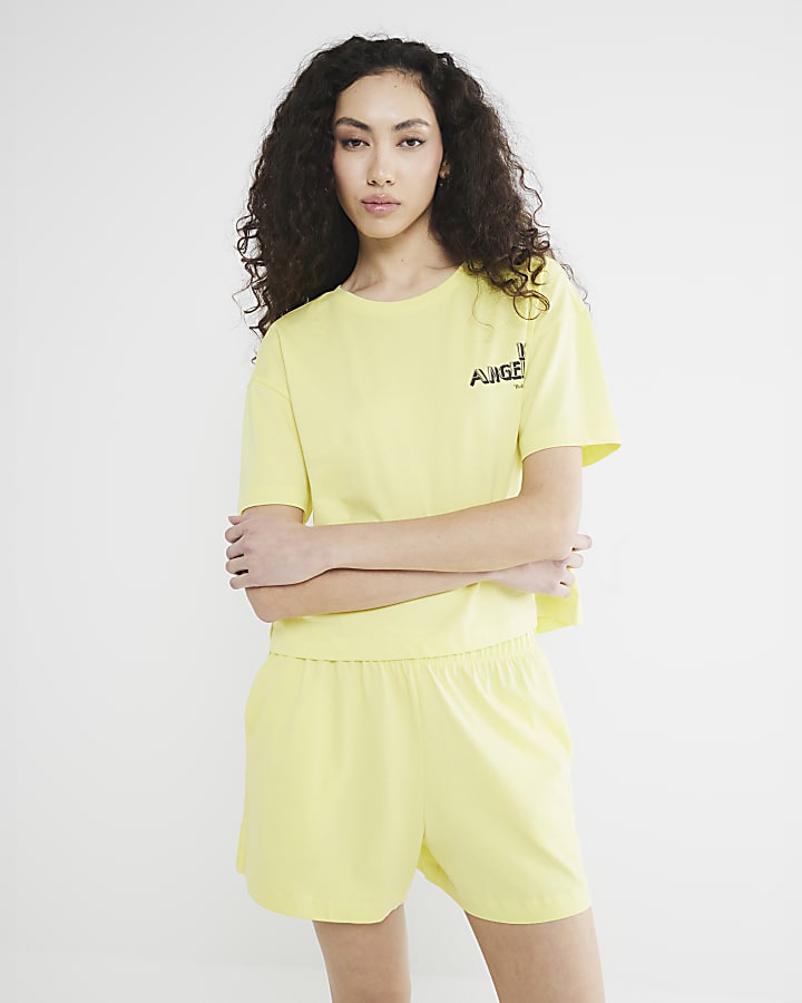 Yellow Jersey T-Shirt and Shorts Set