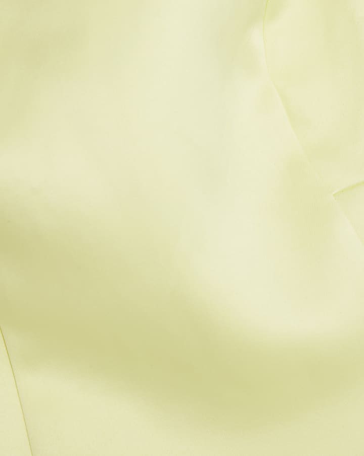 Yellow Sleeveless Shift Mini Dress
