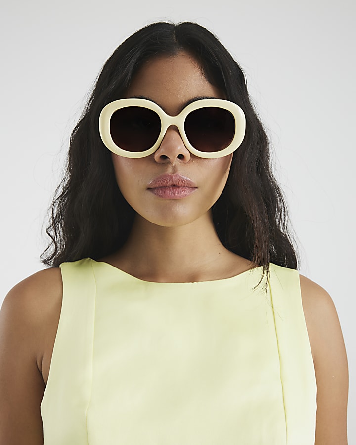 Yellow Sleeveless Shift Mini Dress
