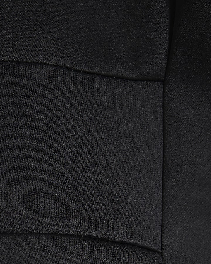 Black Sleeveless Shift Mini Dress