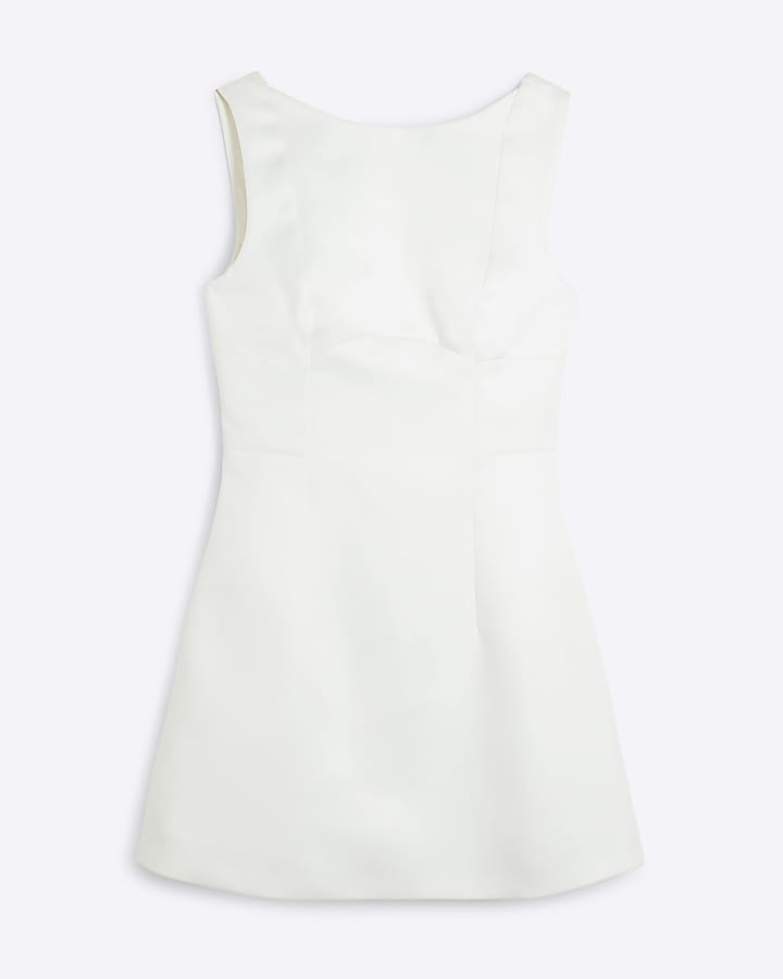 White Shift Mini Dress