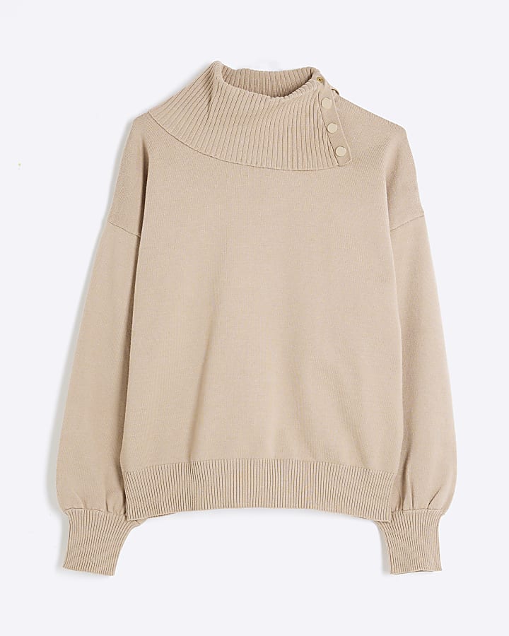 Brown Popper Lounge Jumper