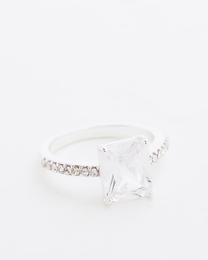 Silver Cubic Zirconia Ring