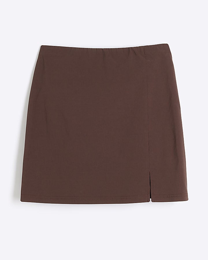 Brown Mini Skirt