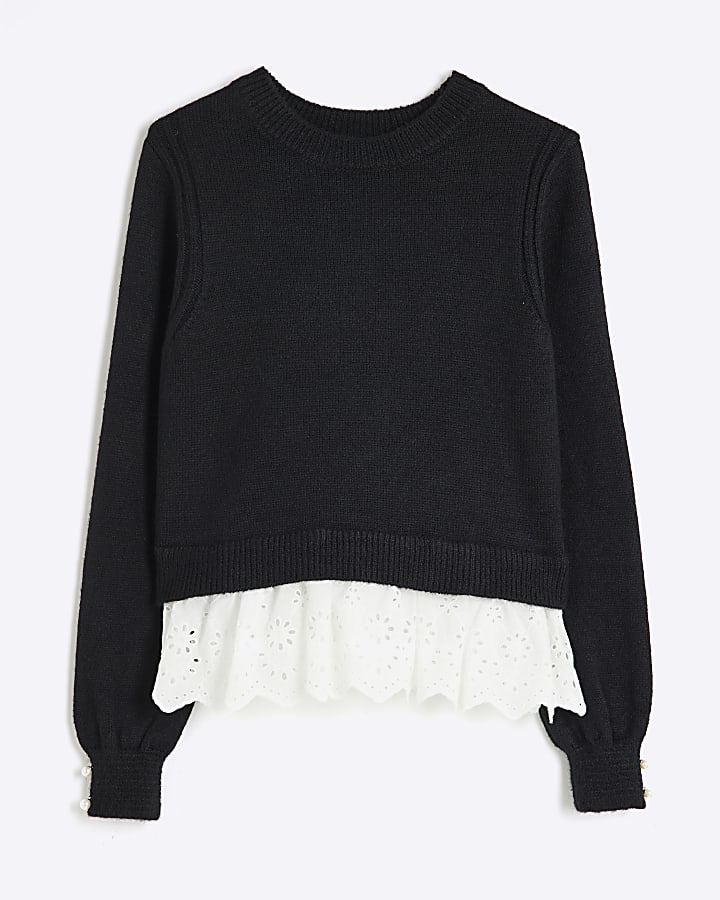 Black Frill Jumper