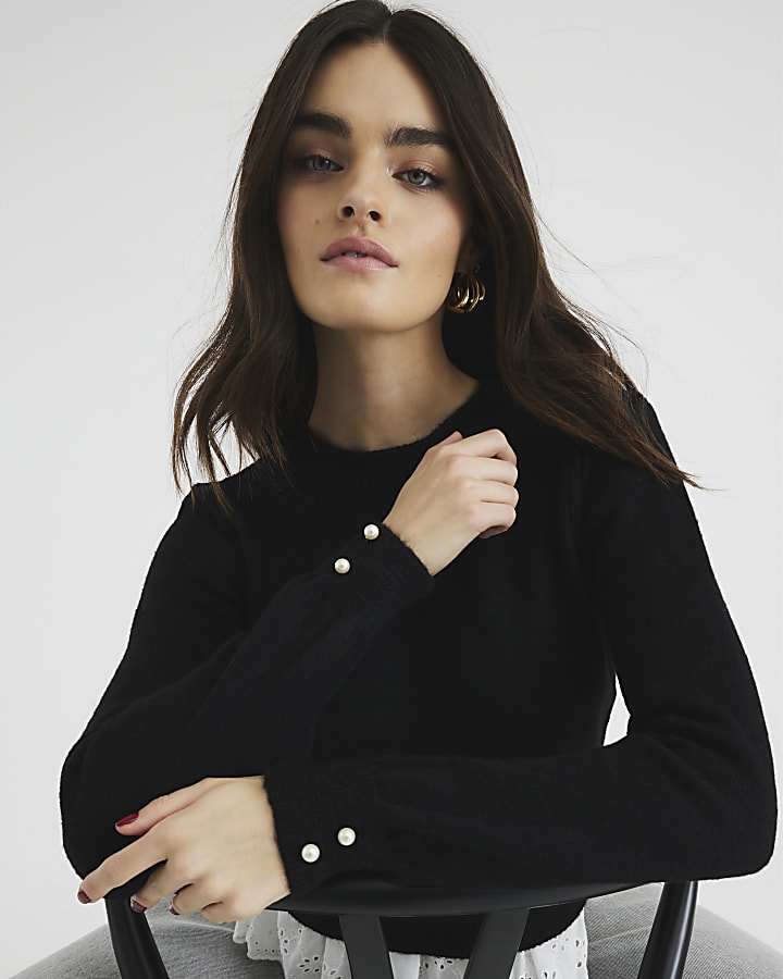 Black Frill Jumper