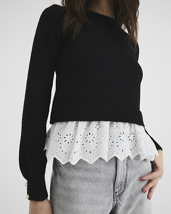 Black Frill Jumper