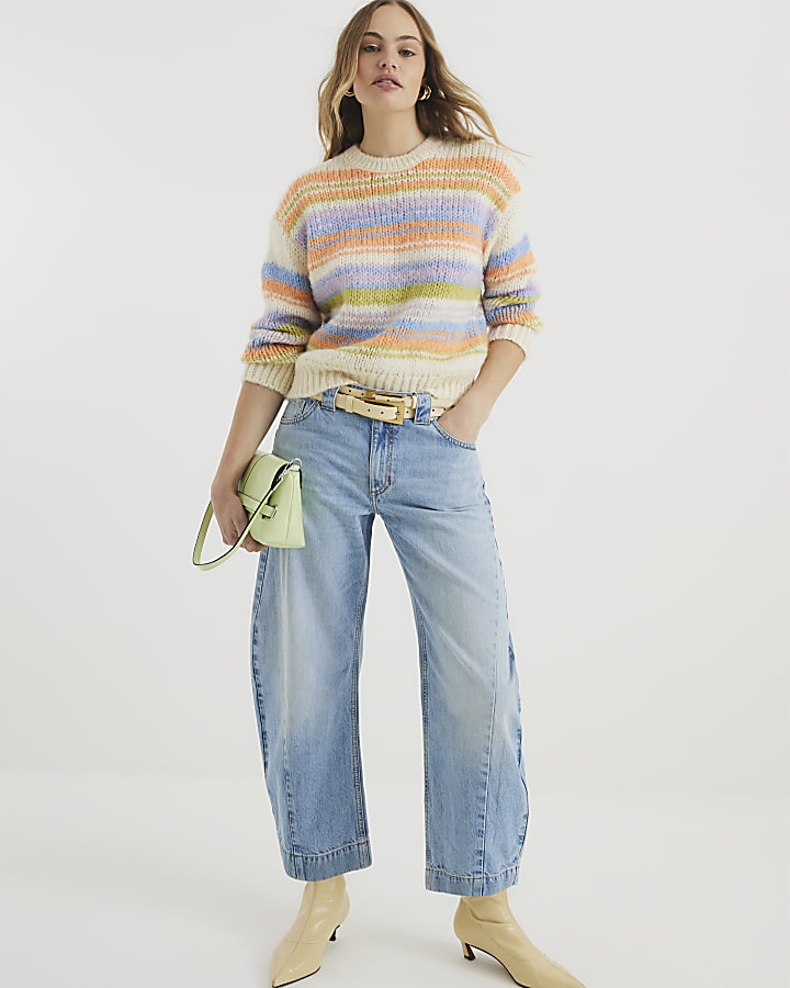 Orange Stripe Jumper