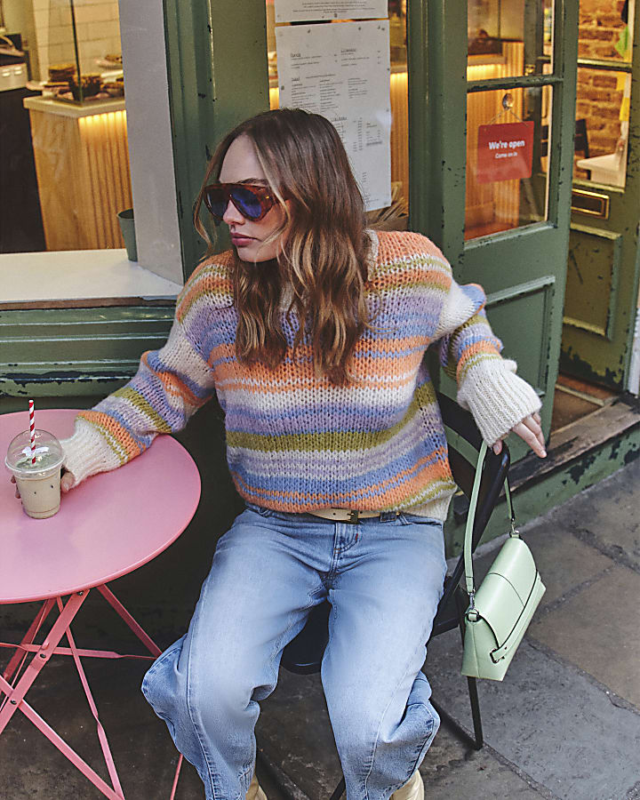 Orange Stripe Jumper