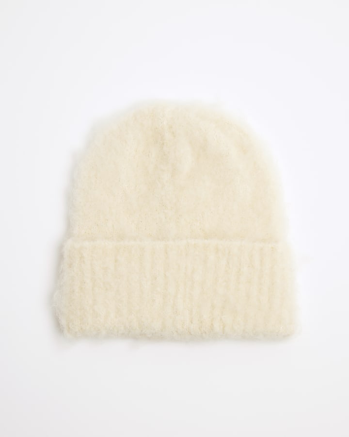 Yellow Fluffy Beanie