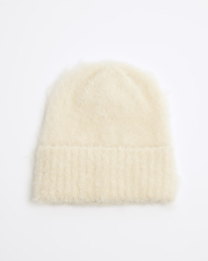 Yellow Fluffy Beanie