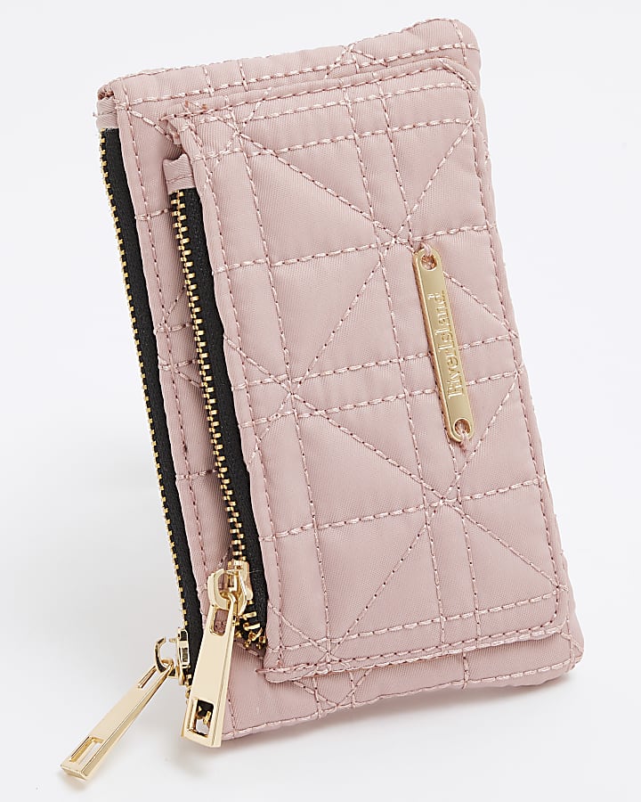 Pink Quiled Pouch