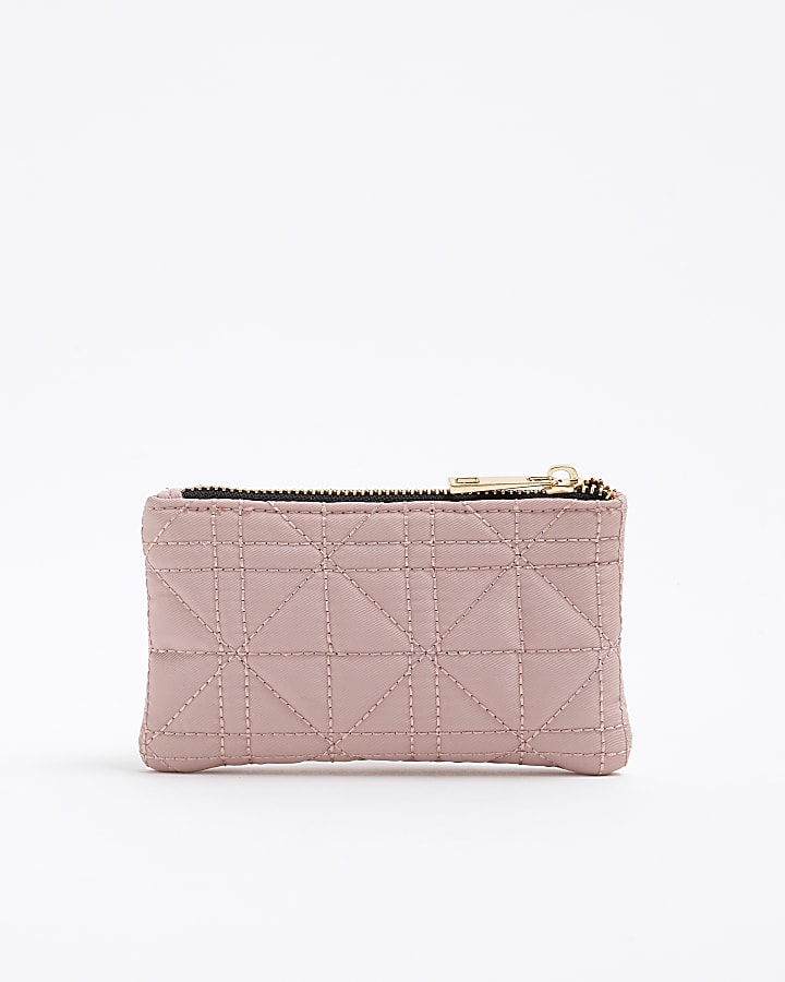 Pink Quiled Pouch