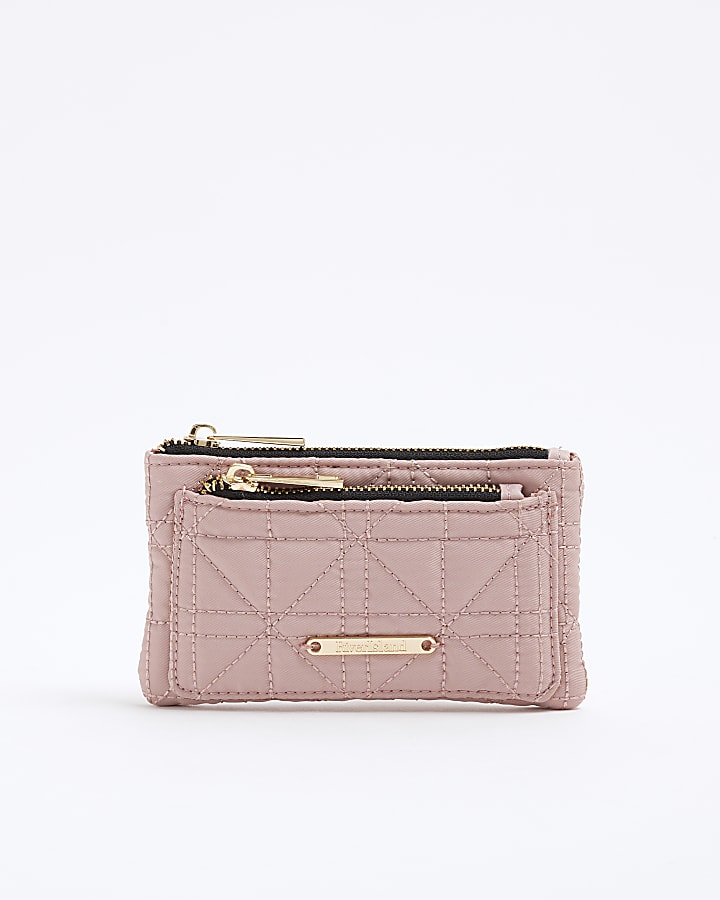 Pink Quiled Pouch