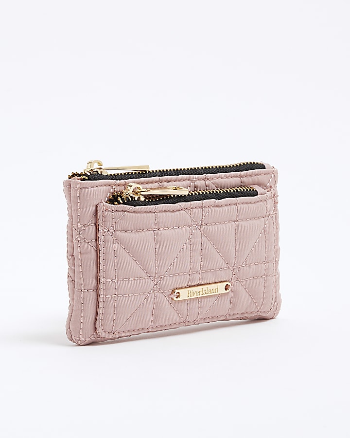 Pink Quiled Pouch