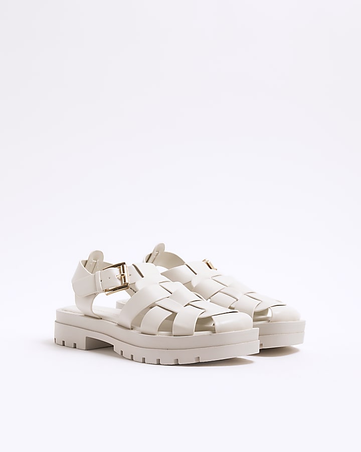 White Fisherman Sandals