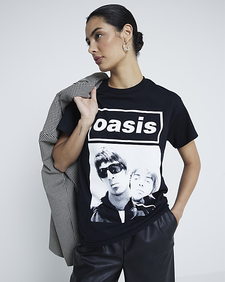 Black Short Sleeve Oasis T-Shirt