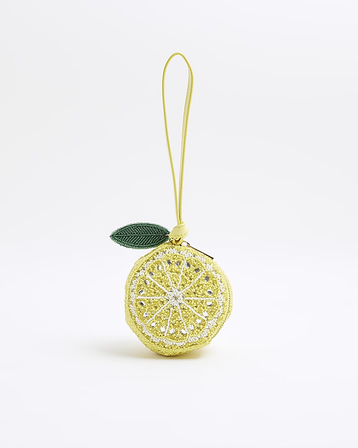 Yellow Premium Beaded Lemon Bag