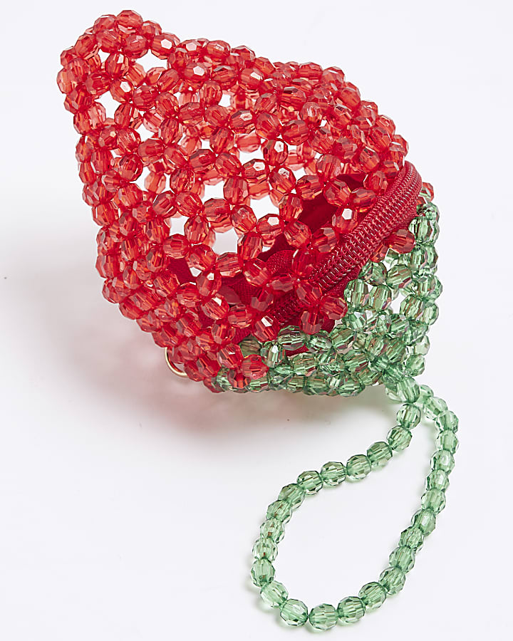 Red Strawberry Bead Bag