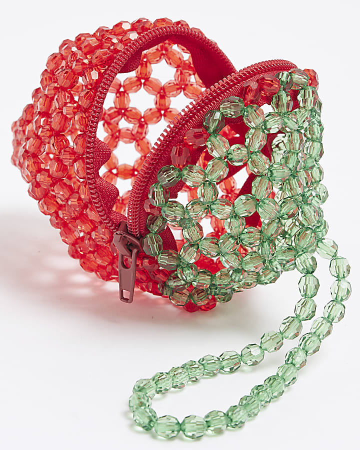 Red Strawberry Bead Bag