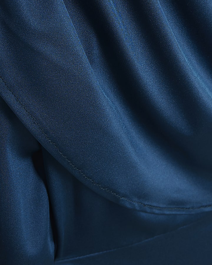 Blue One Shoulder Bodycon Dress