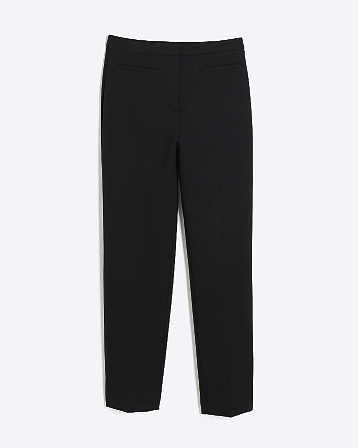 Black Tailored Cigarette Trousers