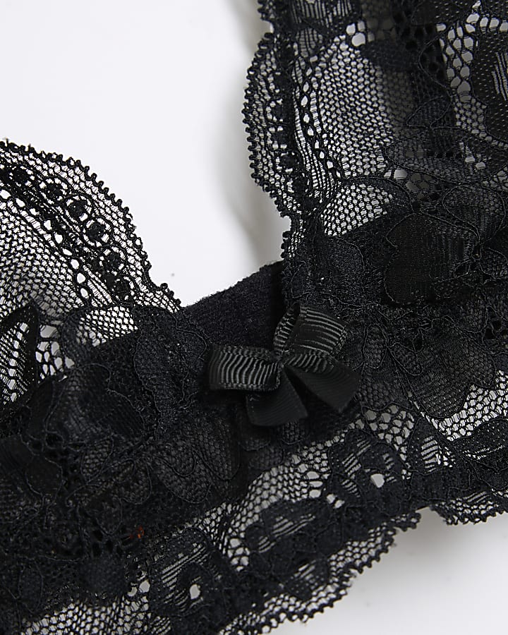 Black Lace Lingerie Set