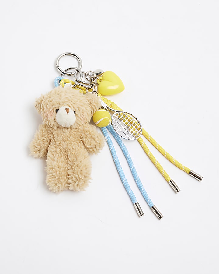 Blue Teddy Charm Set