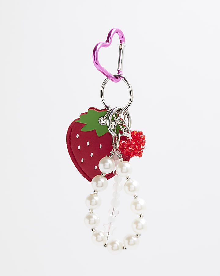 Red Strawberry Charm Set