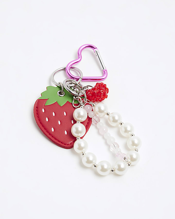 Red Strawberry Charm Set