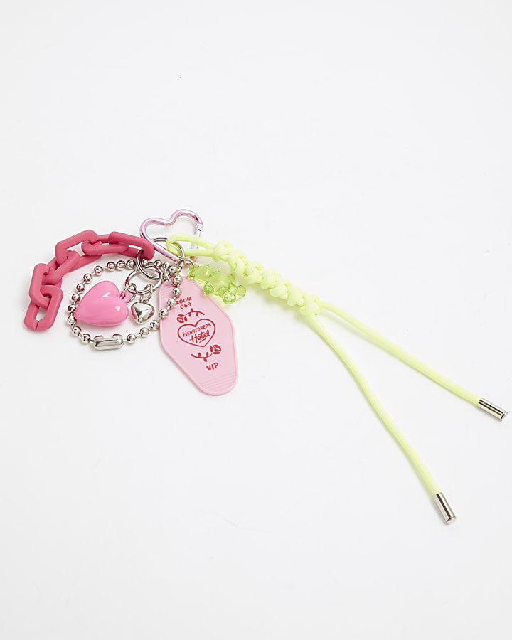 Pink Hotel Charm Keyring