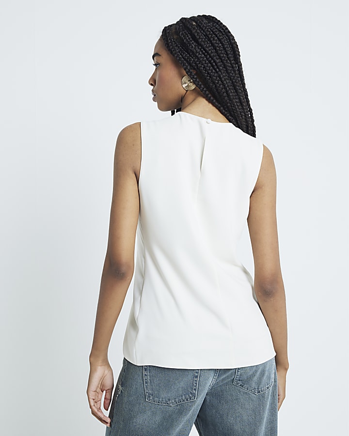 Cream Twist Blouse