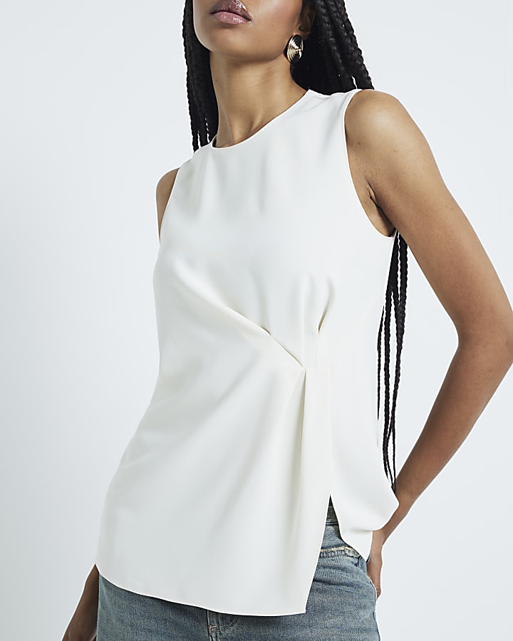 Cream Twist Blouse