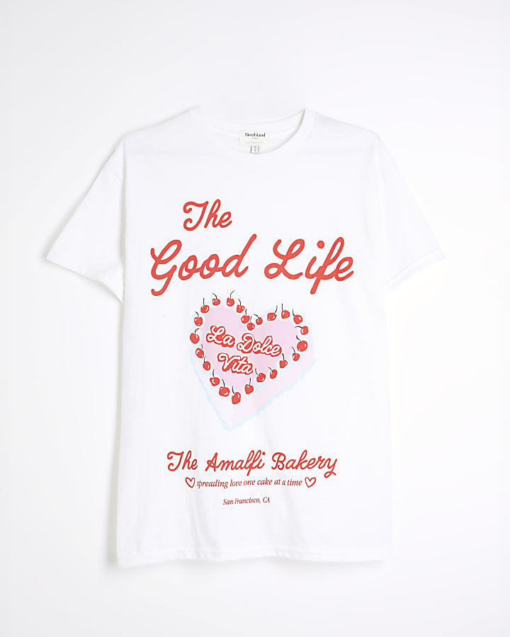 White The Good Life T-Shirt