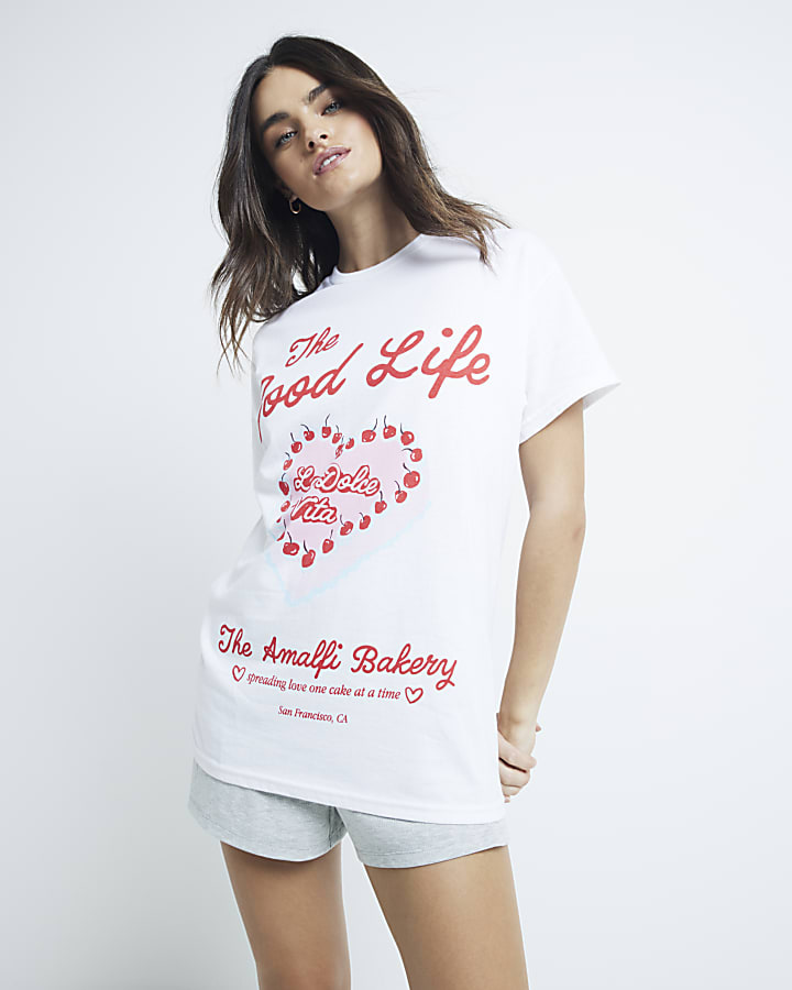 White The Good Life T-Shirt
