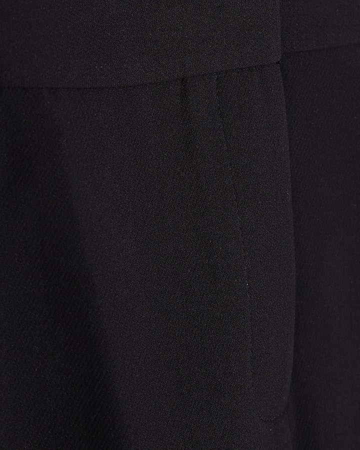 Petite Black Slim Ankle Grazer Trousers