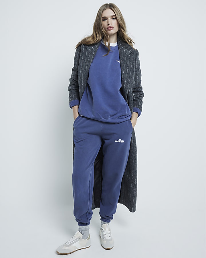 Blue Long Sleeve Vermont Sweatshirt