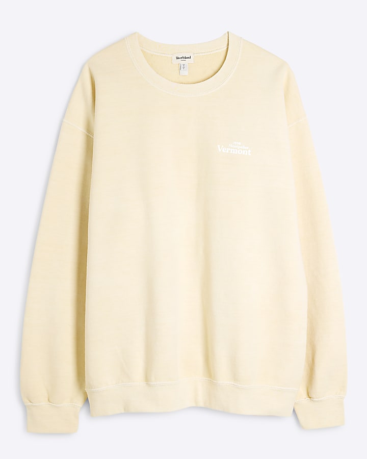 Yellow Long Sleeve Vermont Sweatshirt