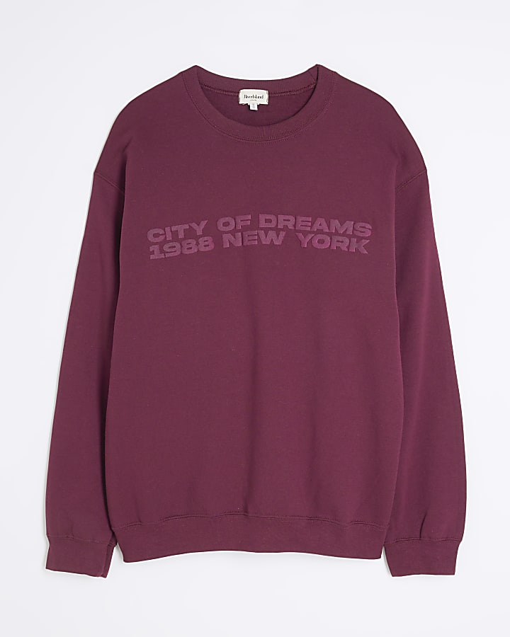 Red New York City Of Dreams Sweatshirt