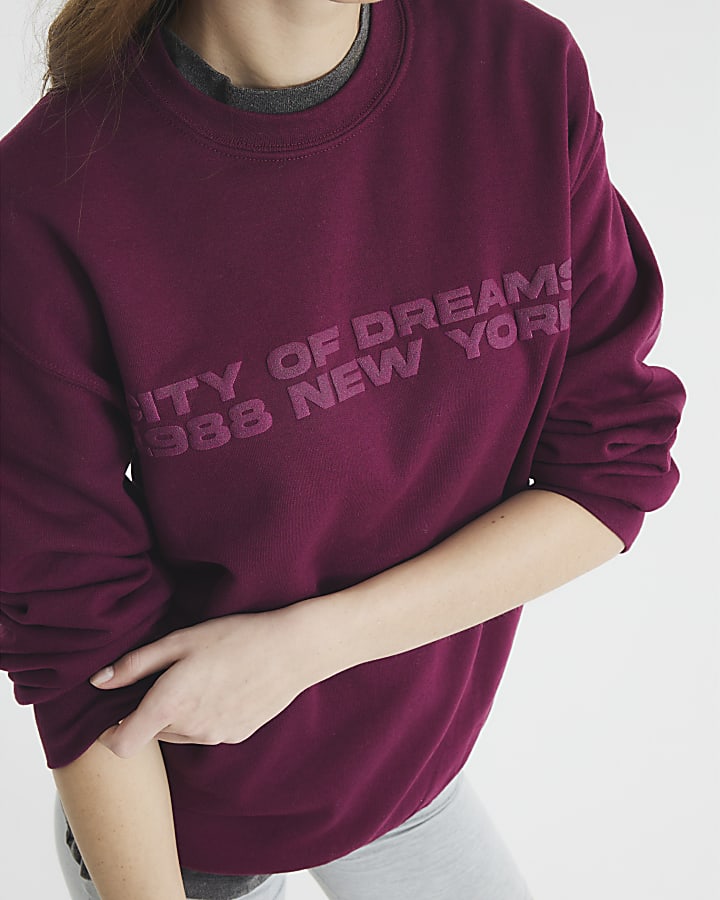Red New York City Of Dreams Sweatshirt