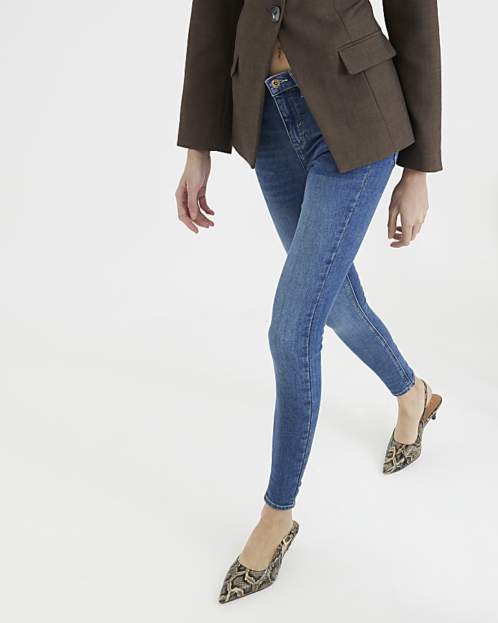 Blue Skinny Denim Sculpt Jeans