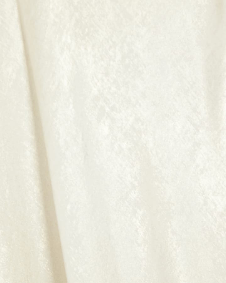 Silver Satin Slip Maxi Skirt