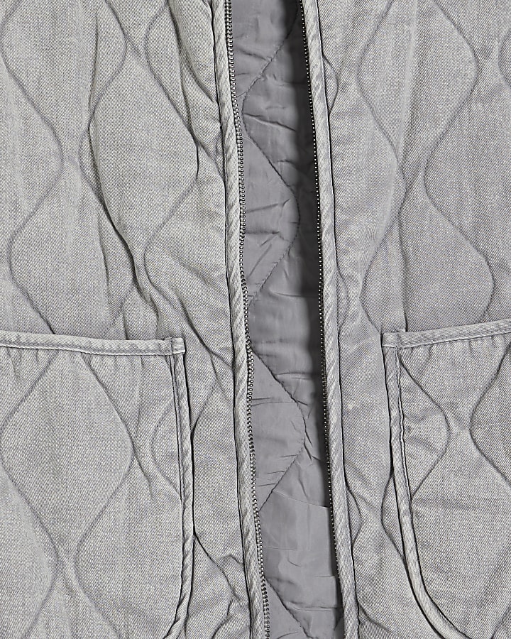 Grey Quilted Gilet