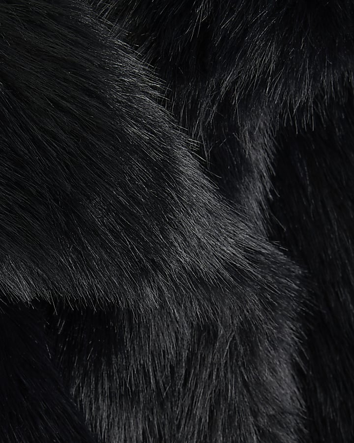 Black Faux Fur Jacket