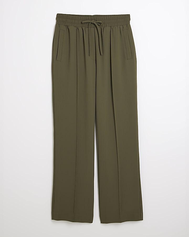 Khaki Tailored Joggers