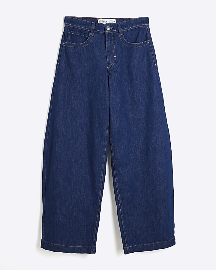 Indigo Oversized Balloon Jeans