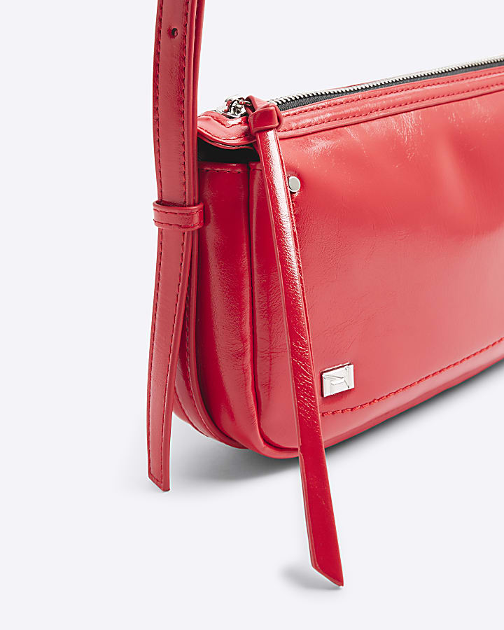 Red Side Straps Shoulder Bag