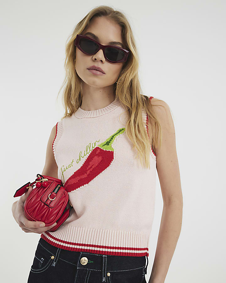 Pink Chilli Knit Tank Top