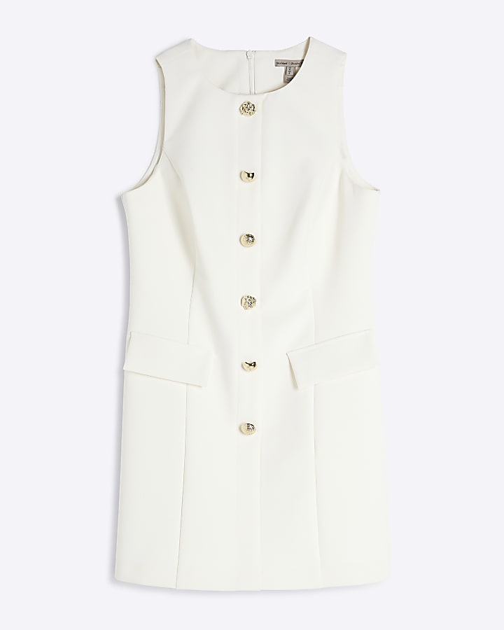 Cream Mini Shift Dress